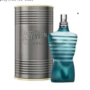 Jean Paul Gaultier Le Male Turquoise and Silver Bottle
